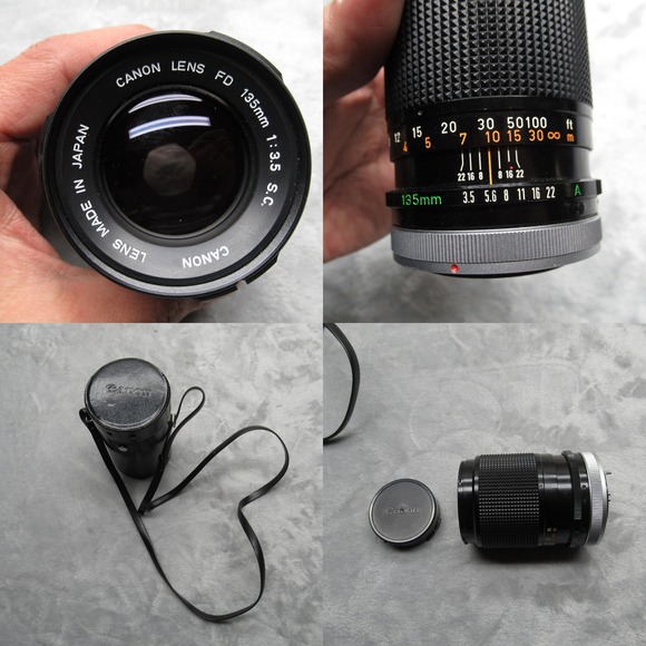 Canon‎ 135mm f/3.5 Lens Vintage Telephoto Lens with Case Photography Untested - Picture 1 of 13